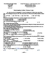 Đề kiểm tra học kì I Tin học 7 - Năm học 2016-2017 - Trường THCS Xuân Hiệp